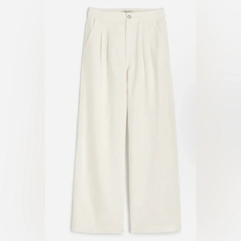 Madewell Cream Wide Leg Pants